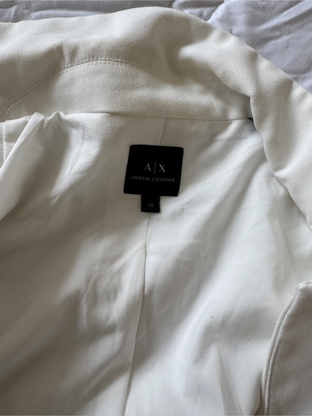 Armani Exchange White Double-Breasted Blazer - photo 3