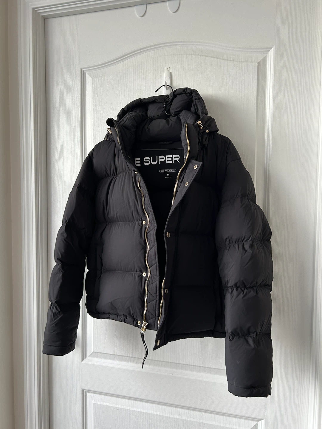 Super Puff Black Down Puffer Jacket