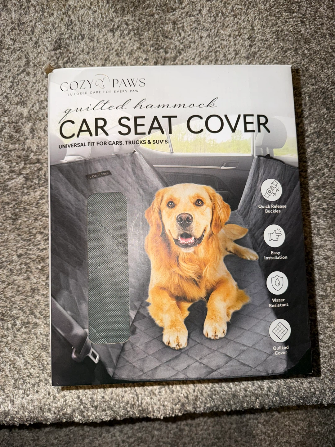 Dog car seat cover