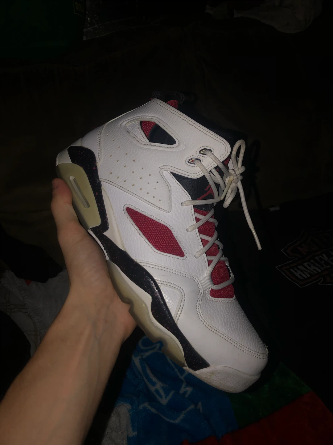 Jordan Air 6 Rings Sneakers White Red Black