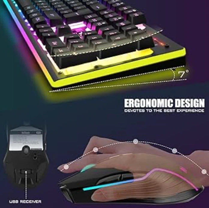 RedThunder Wireless Gaming Keyboard and Mouse Combo - photo 5