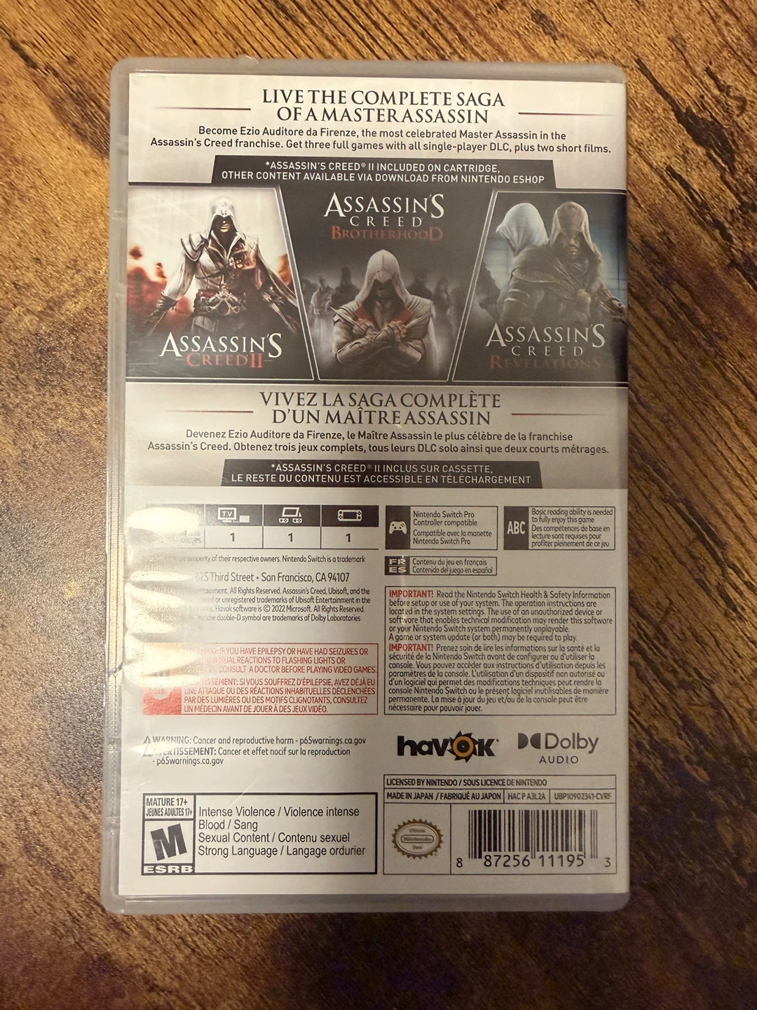 Assassin's Creed The Ezio Collection Nintendo Switch - photo 2