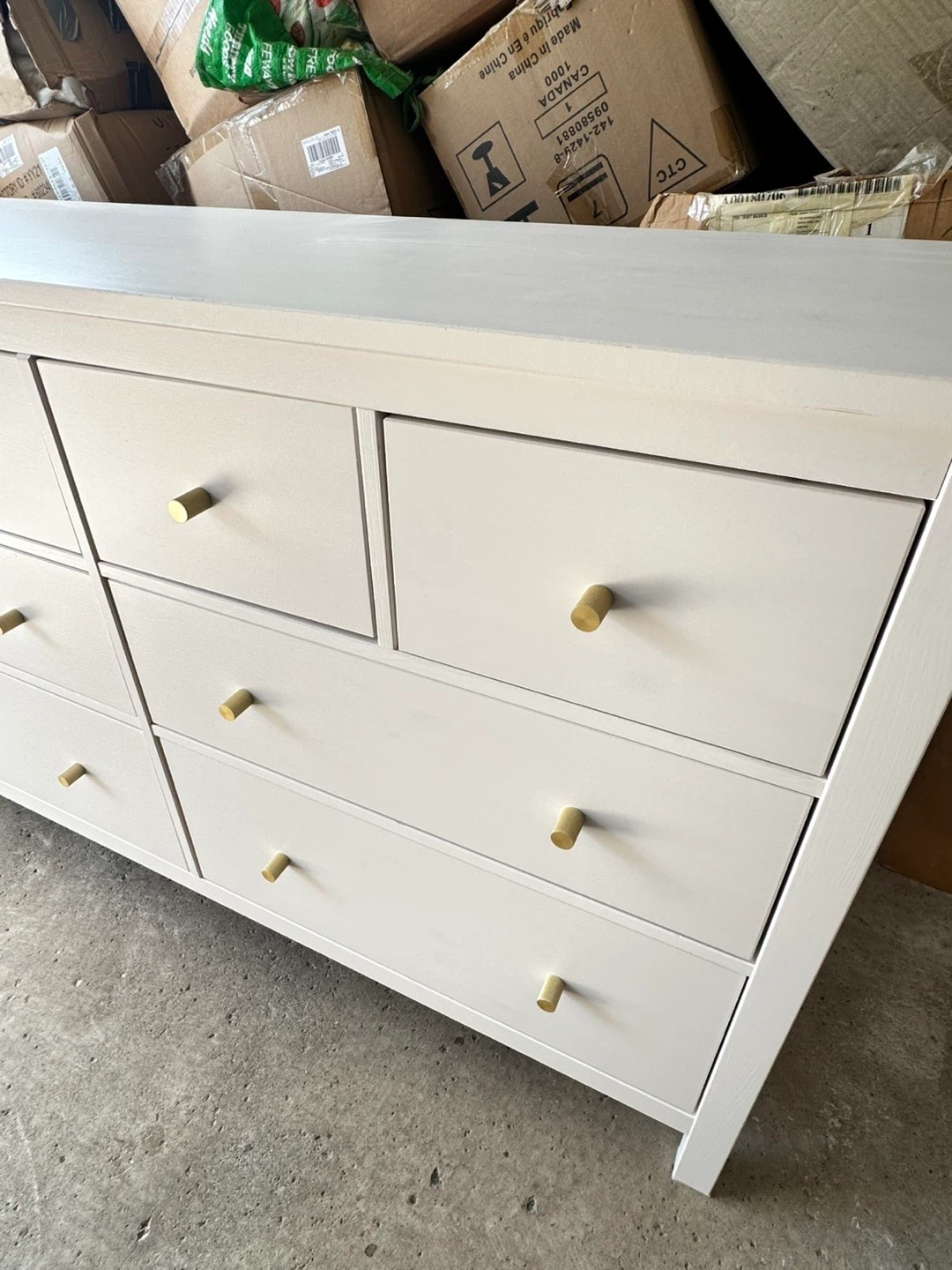 White Dresser with 8 Drawers - photo 2