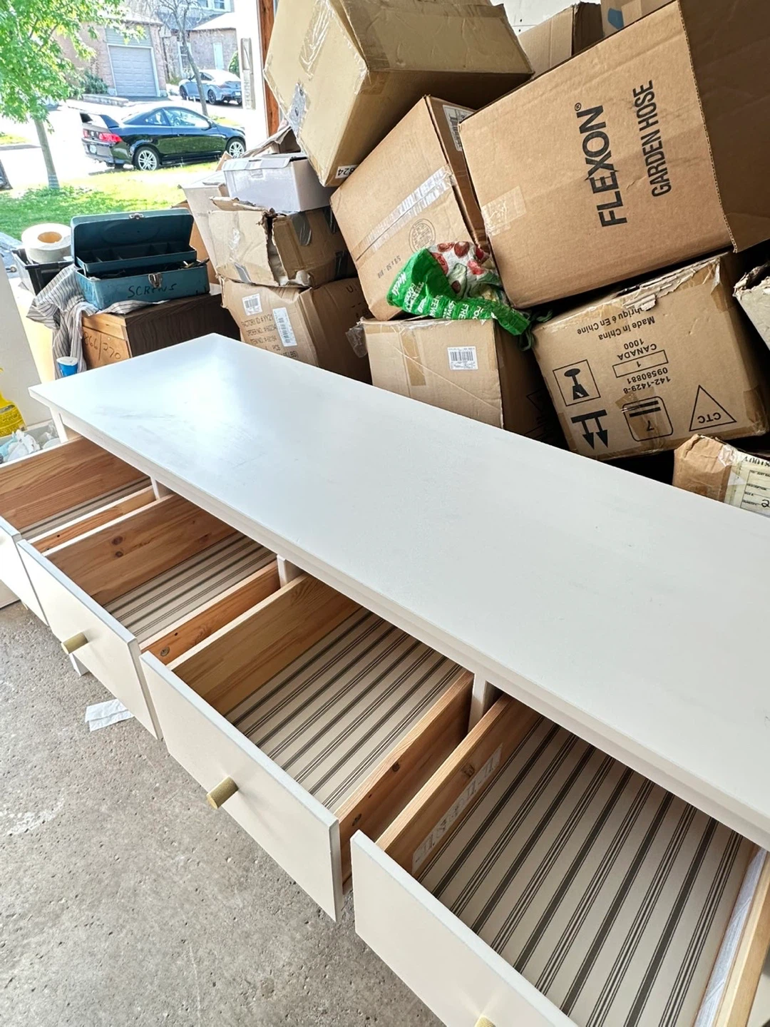 White Dresser with 8 Drawers - photo 3
