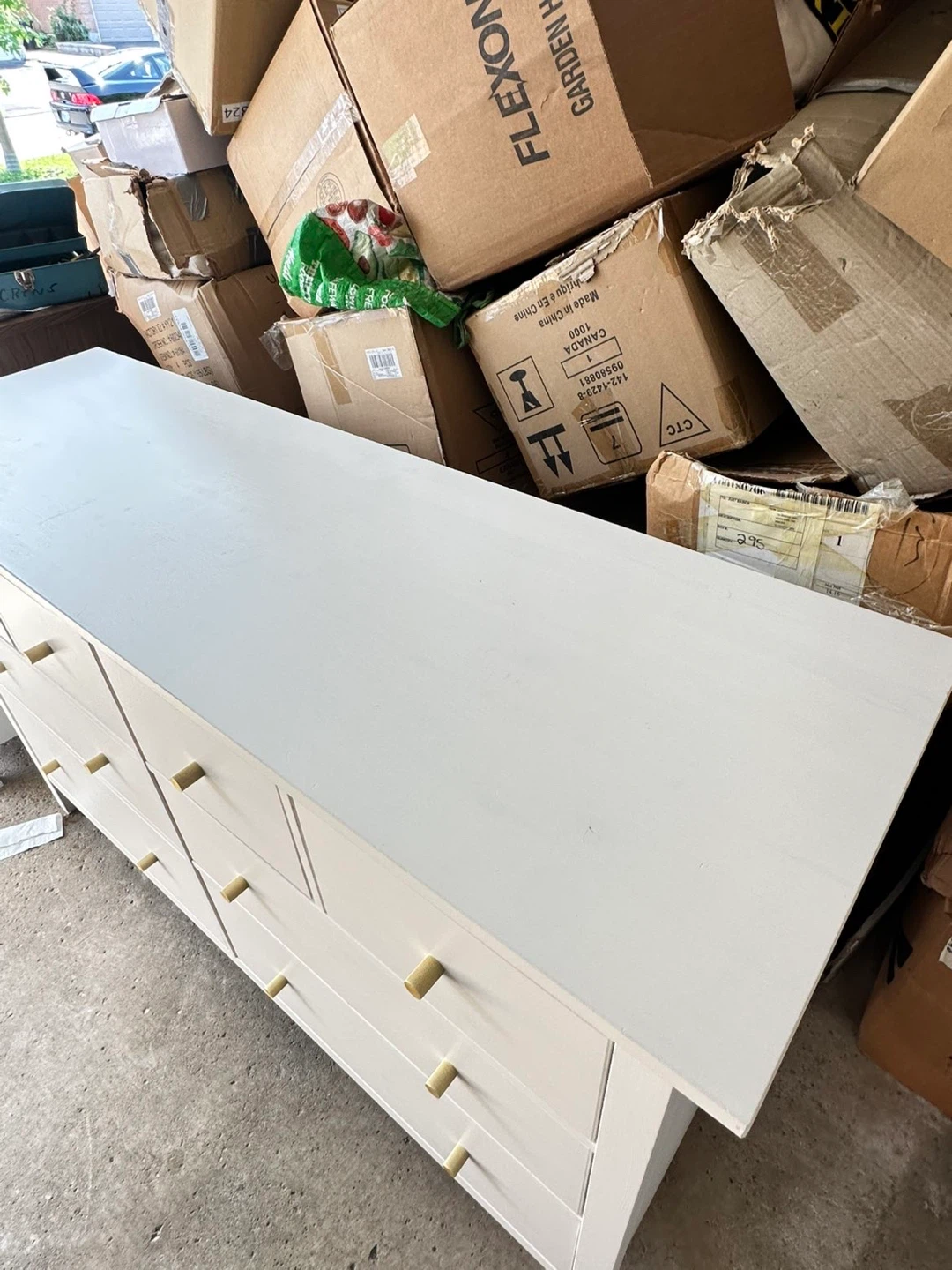 White Dresser with 8 Drawers - photo 4