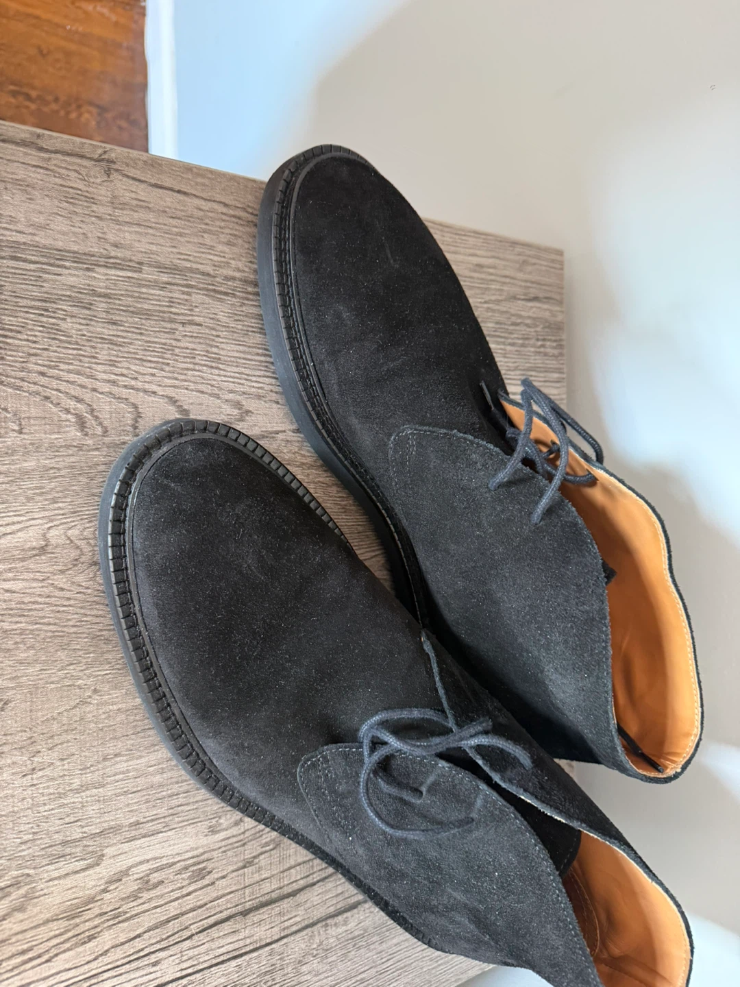 Mr. P Black Suede Desert Boots - Size 11