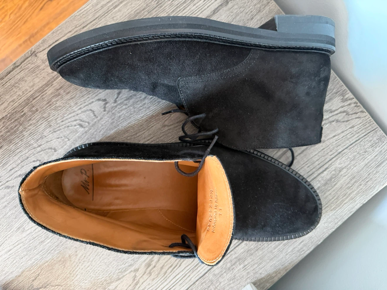 Mr. P Black Suede Desert Boots - Size 11 - photo 4