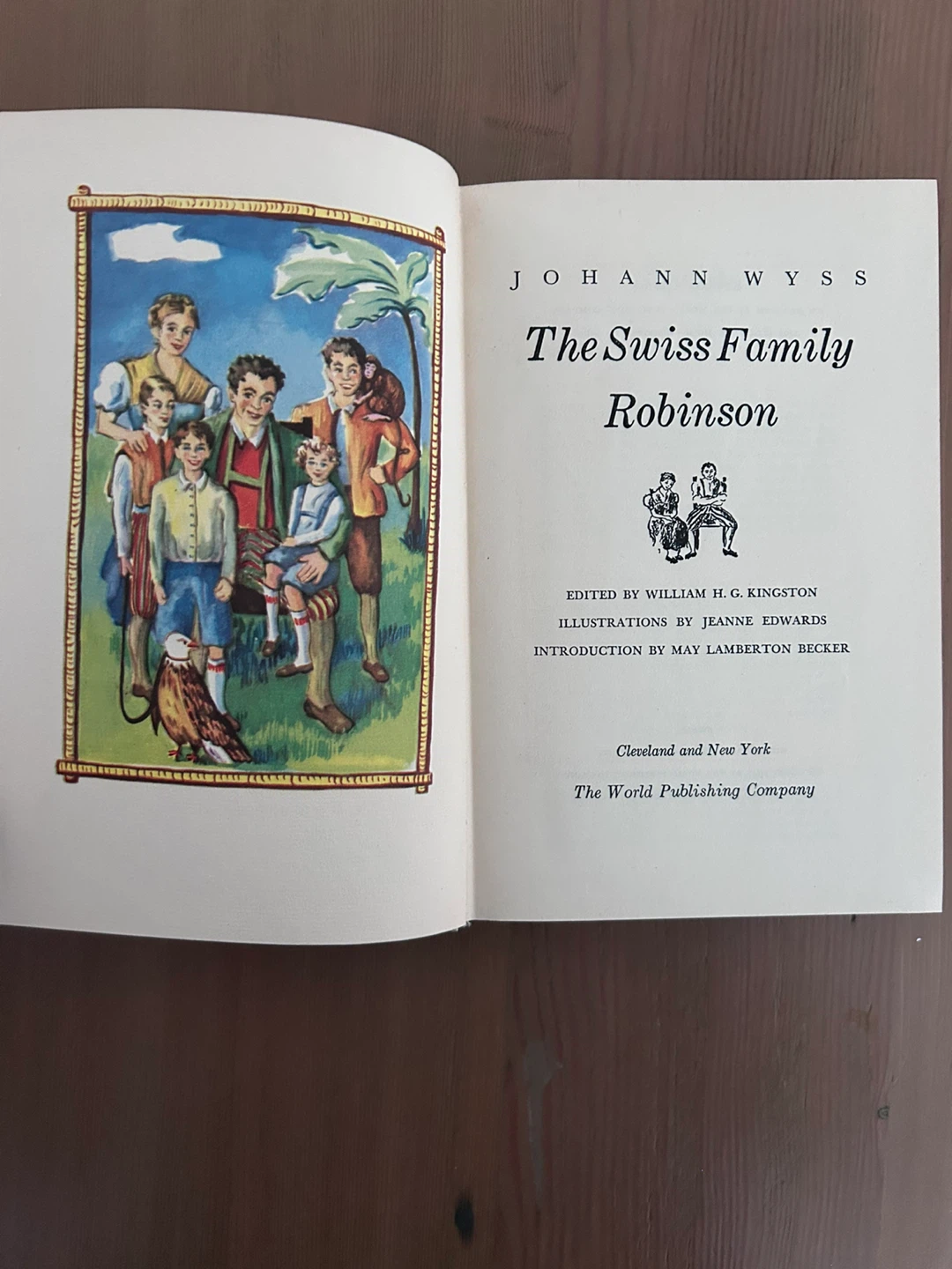 Vintage copy of The Swiss Family Robinson