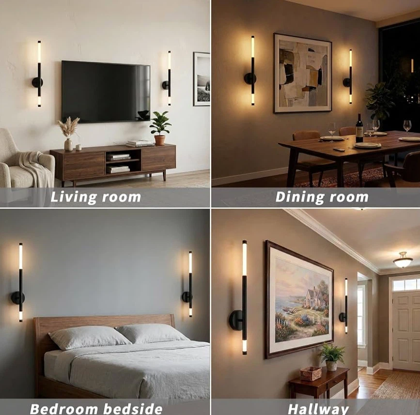 2 Modern LED Wall Sconce Lamp / Remote Controller - photo 3