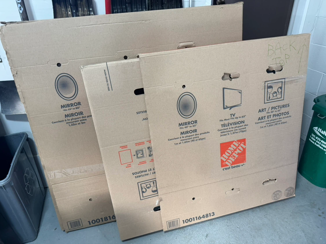 Home Depot Moving Boxes including two large TV boxes - photo 2