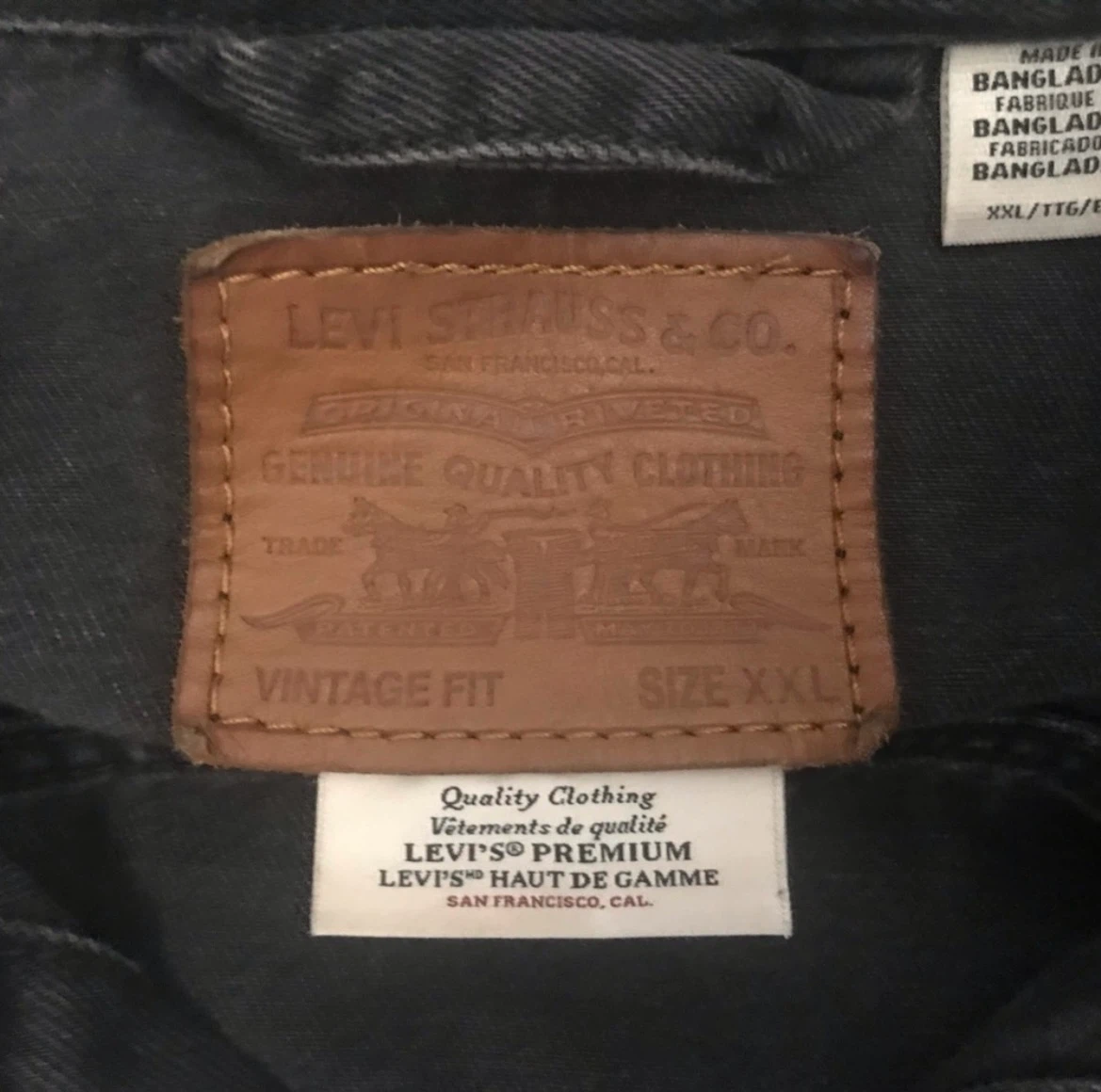 Levi's Strauss Black Denim Vintage Fit - photo 5