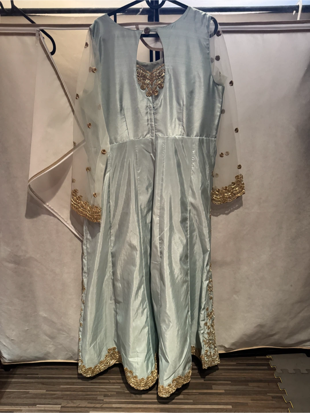 Women's Embroidered Anarkali Dress with Dupatta - photo 2