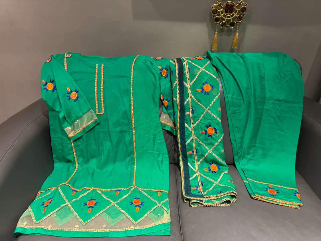 Embroidered Indian Salwar Kameez Suit Set - photo 2