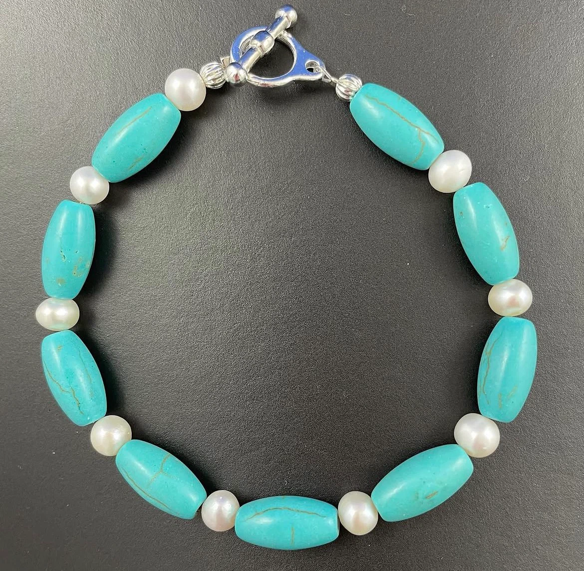 Turquoise and Pearl bracelet