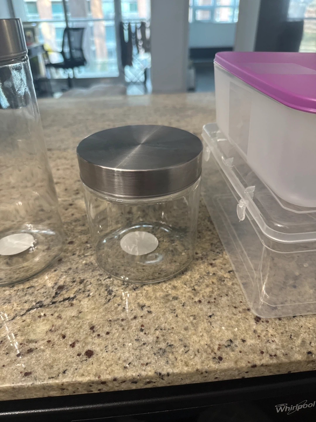 Glass Food Storage Jars with Metal Lids - photo 3