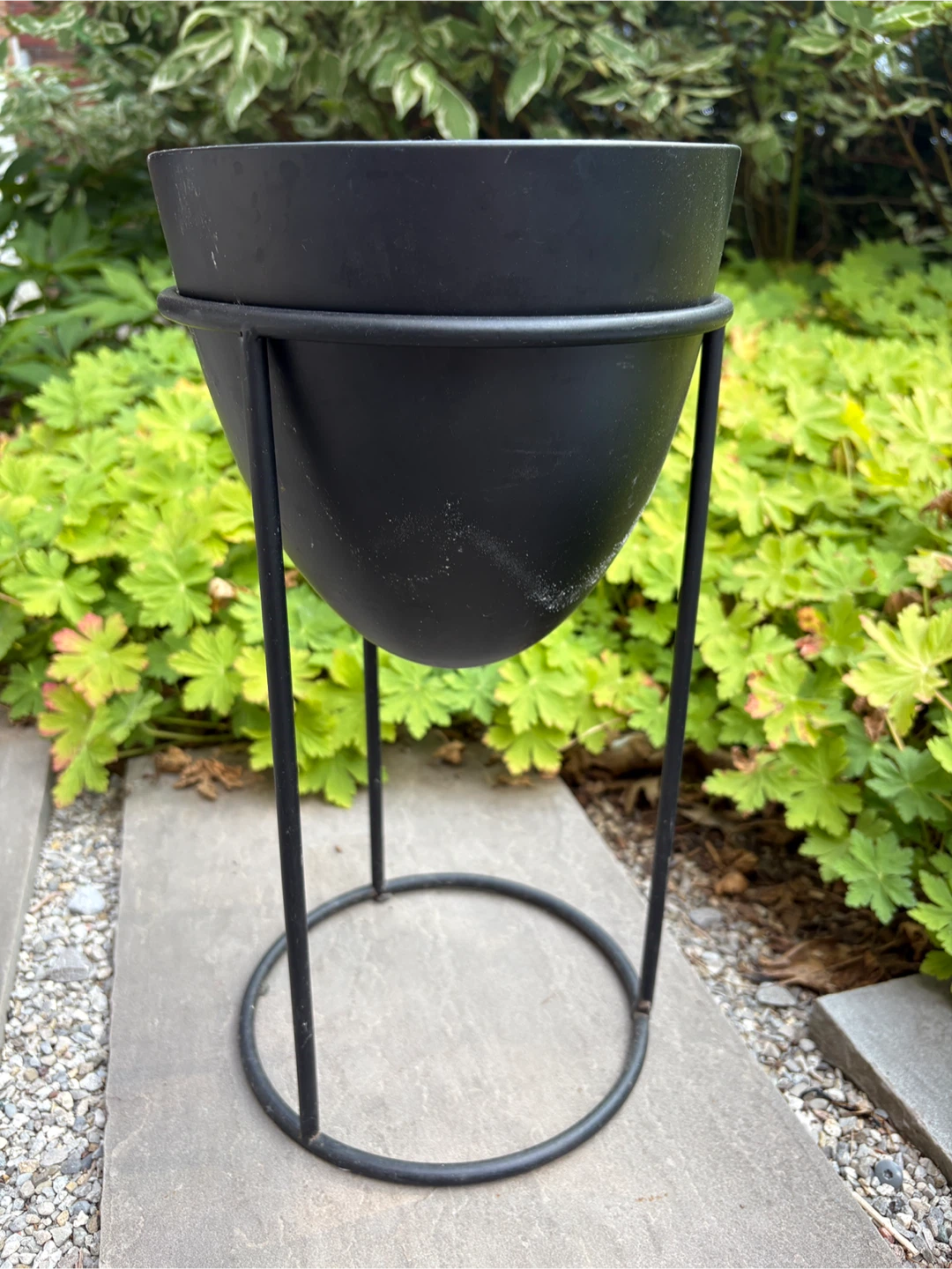 Black Metal Plant Pot Stand