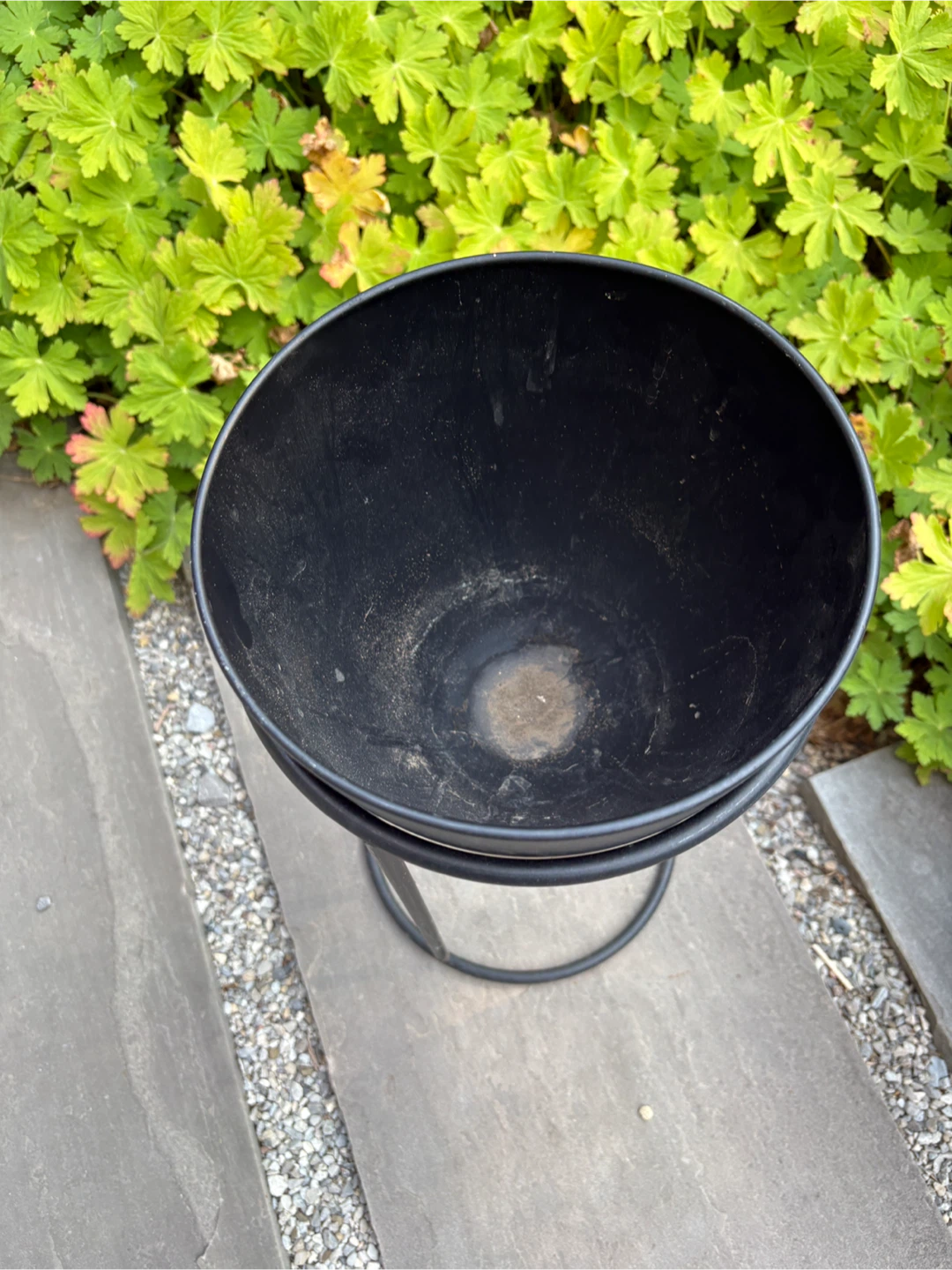Black Metal Plant Pot Stand - photo 2