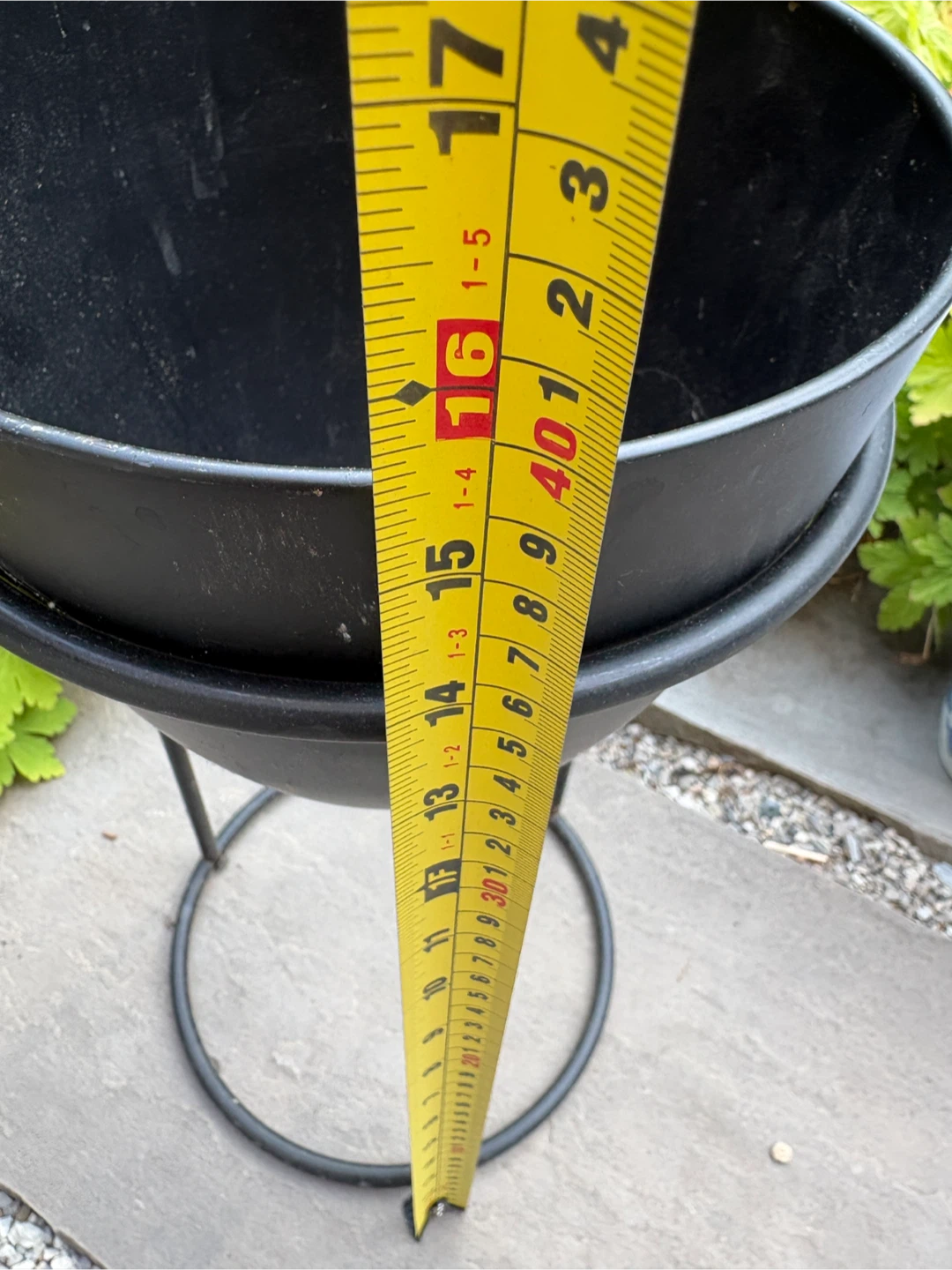 Black Metal Plant Pot Stand - photo 3
