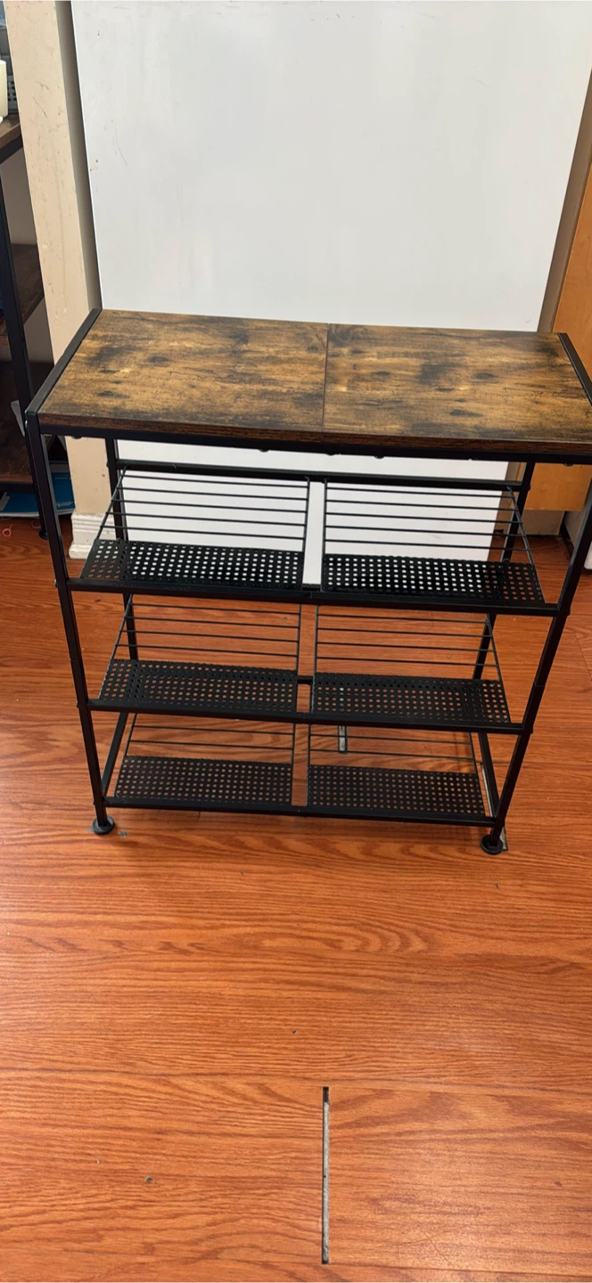 Industrial Style storage shelve with wooden top