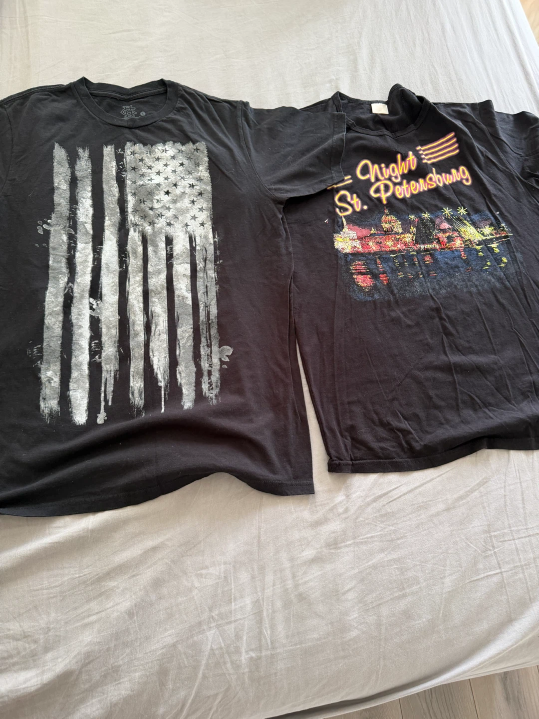 Lot of 2 Graphic T-Shirts - Large