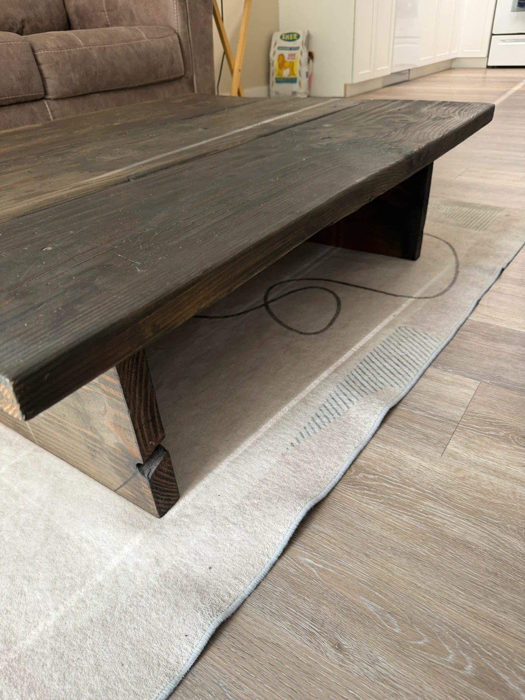 Rustic Wooden Coffee Table - photo 2