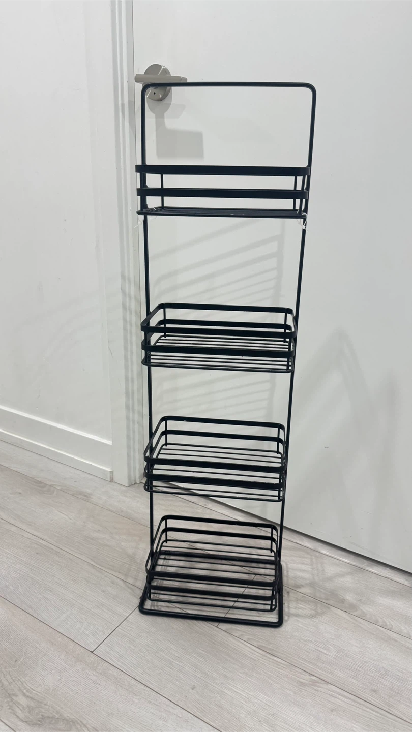 Black 4-Tier Wire Storage Rack - photo 2