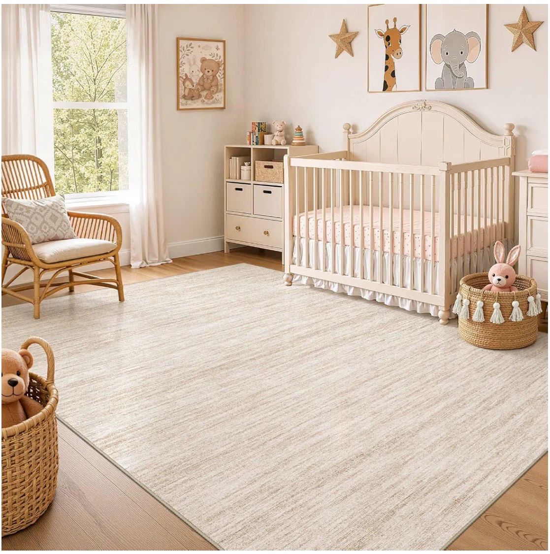 8x10 Cream Striped Area Rug - photo 3