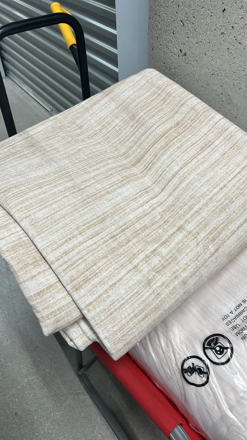 8x10 Cream Striped Area Rug - photo 4