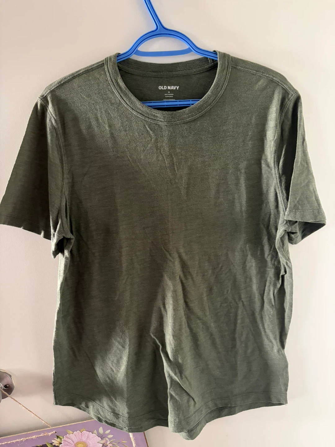 Old Navy Soft-Washed T-Shirt - Olive Green - Medium