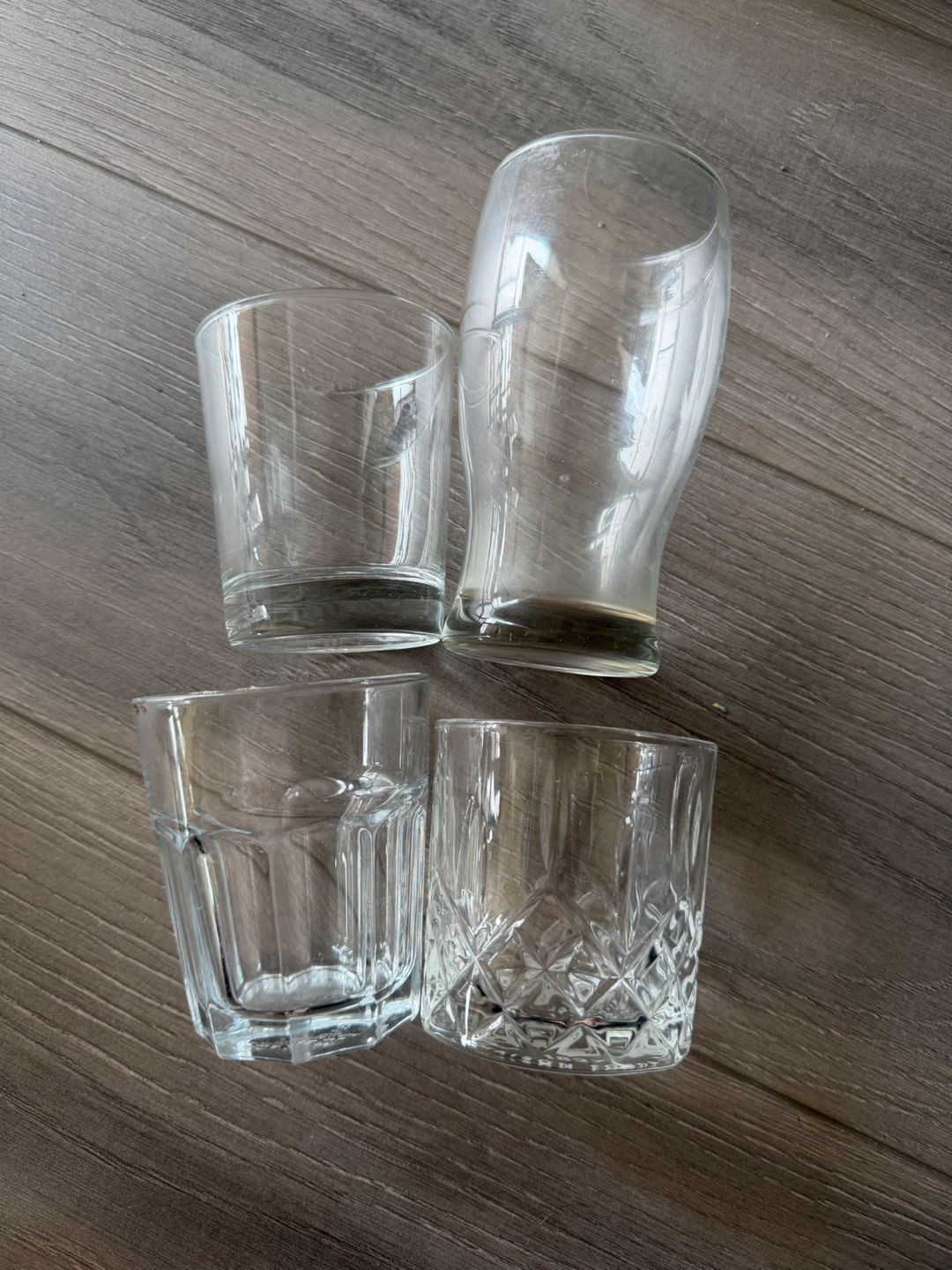 All Set of 4 Assorted Drinking Glasses