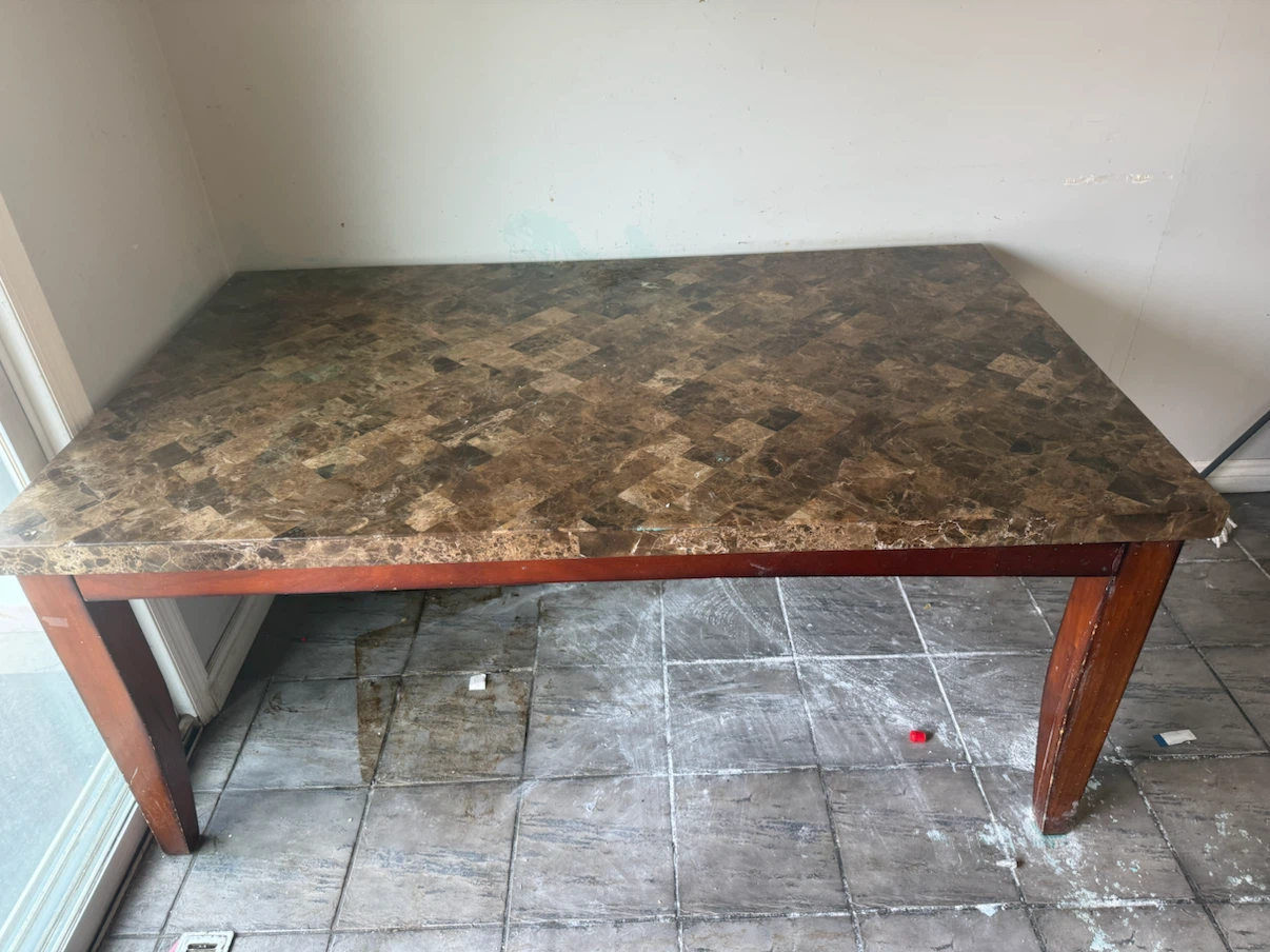 Dining Table with Marble Top - photo 2