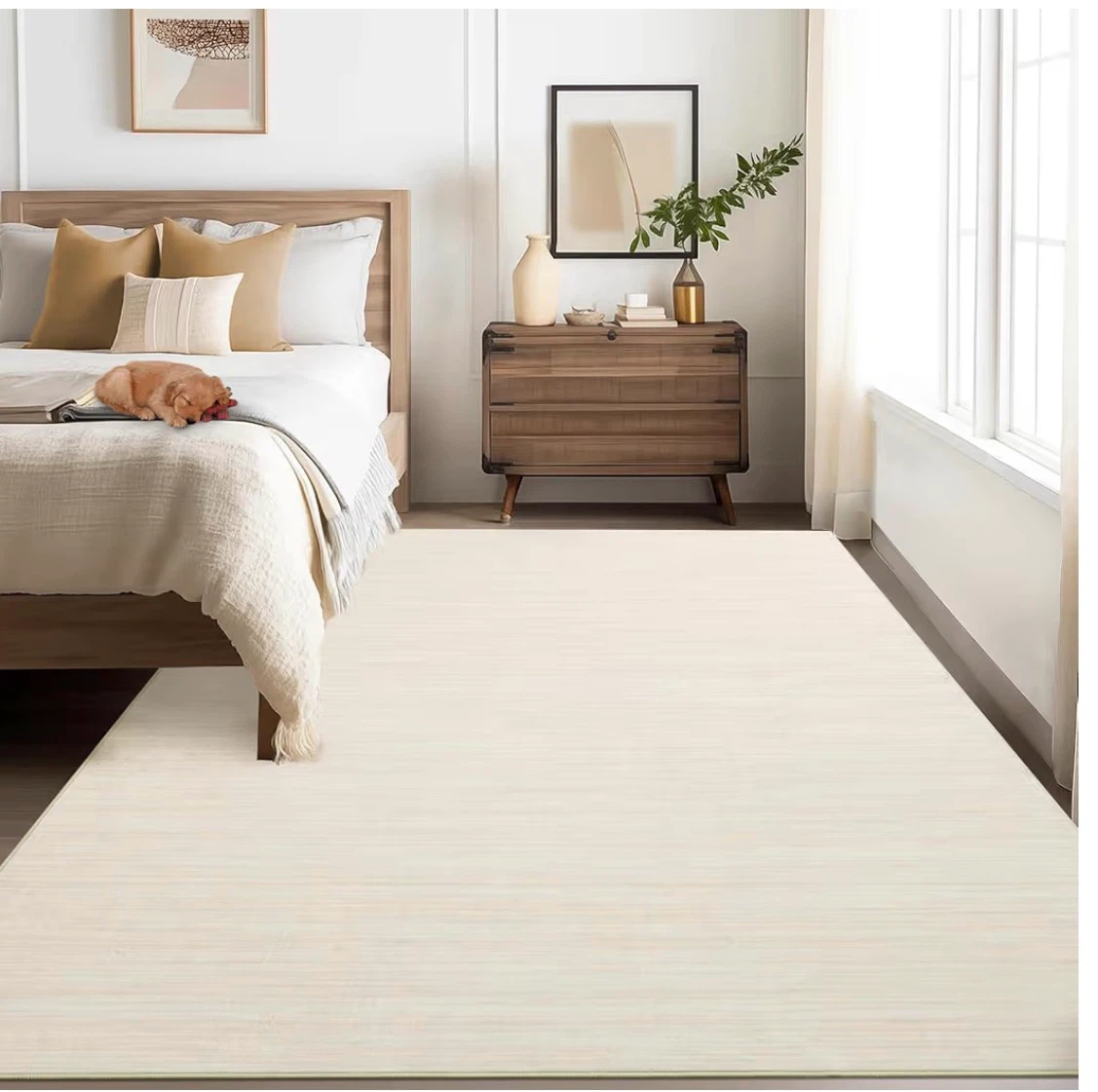 9x12 Machine Washable Area Rug - Beige/Pink - photo 2