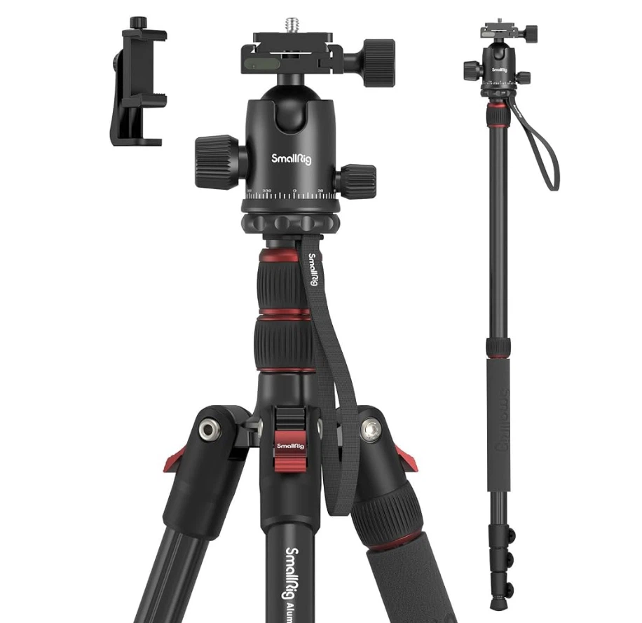 SmallRig 71"/ 180cm Aluminum Camera Ball Head Tripod & Monopod