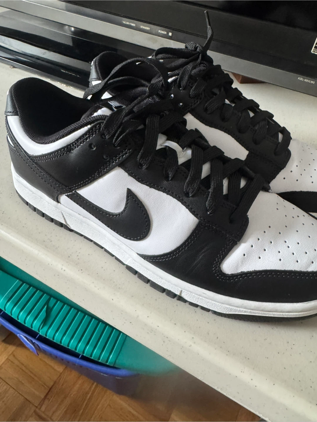 Nike Dunk Low Panda Black White Sneakers - photo 3