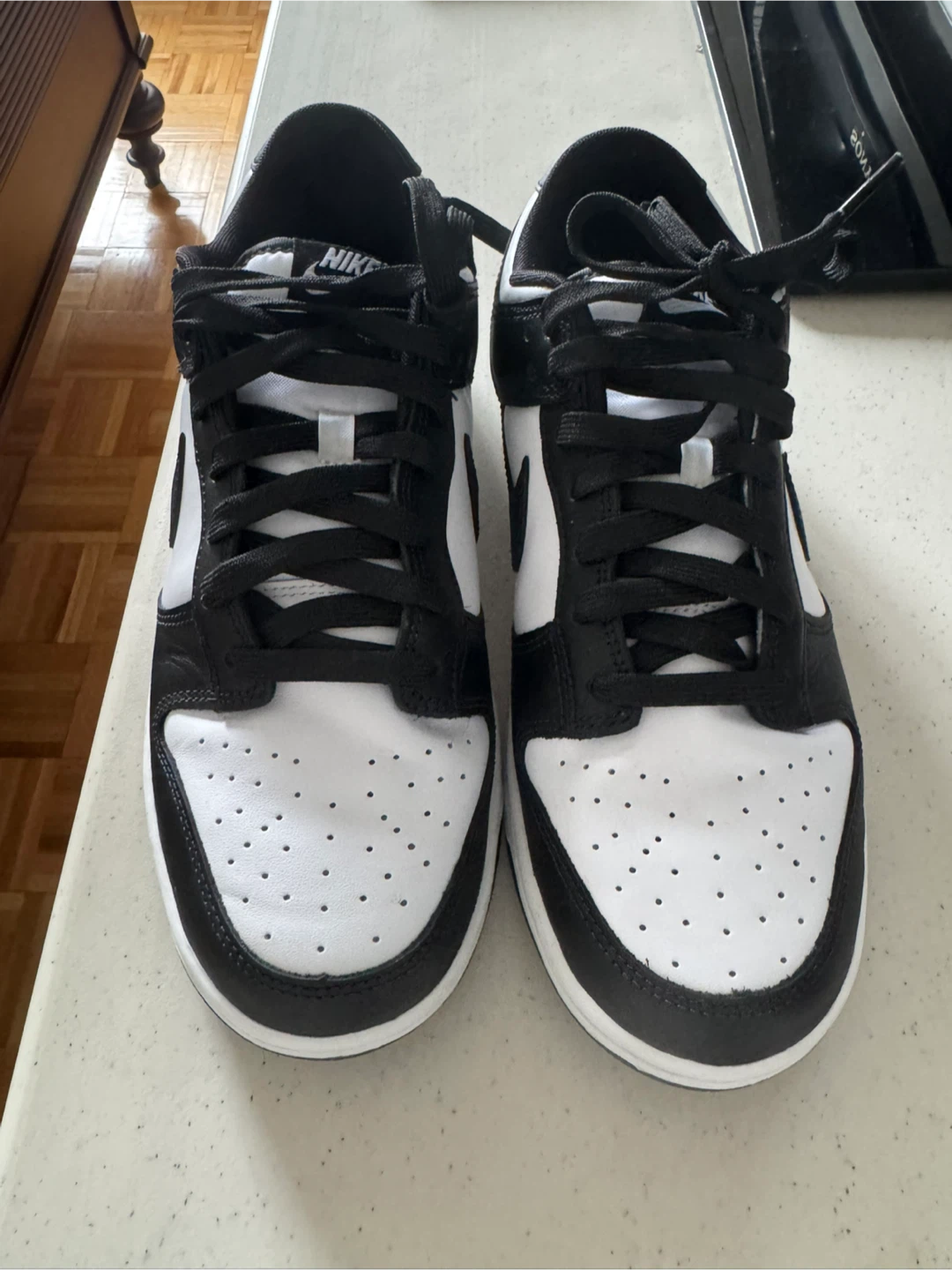 Nike Dunk Low Panda Black White Sneakers - photo 4