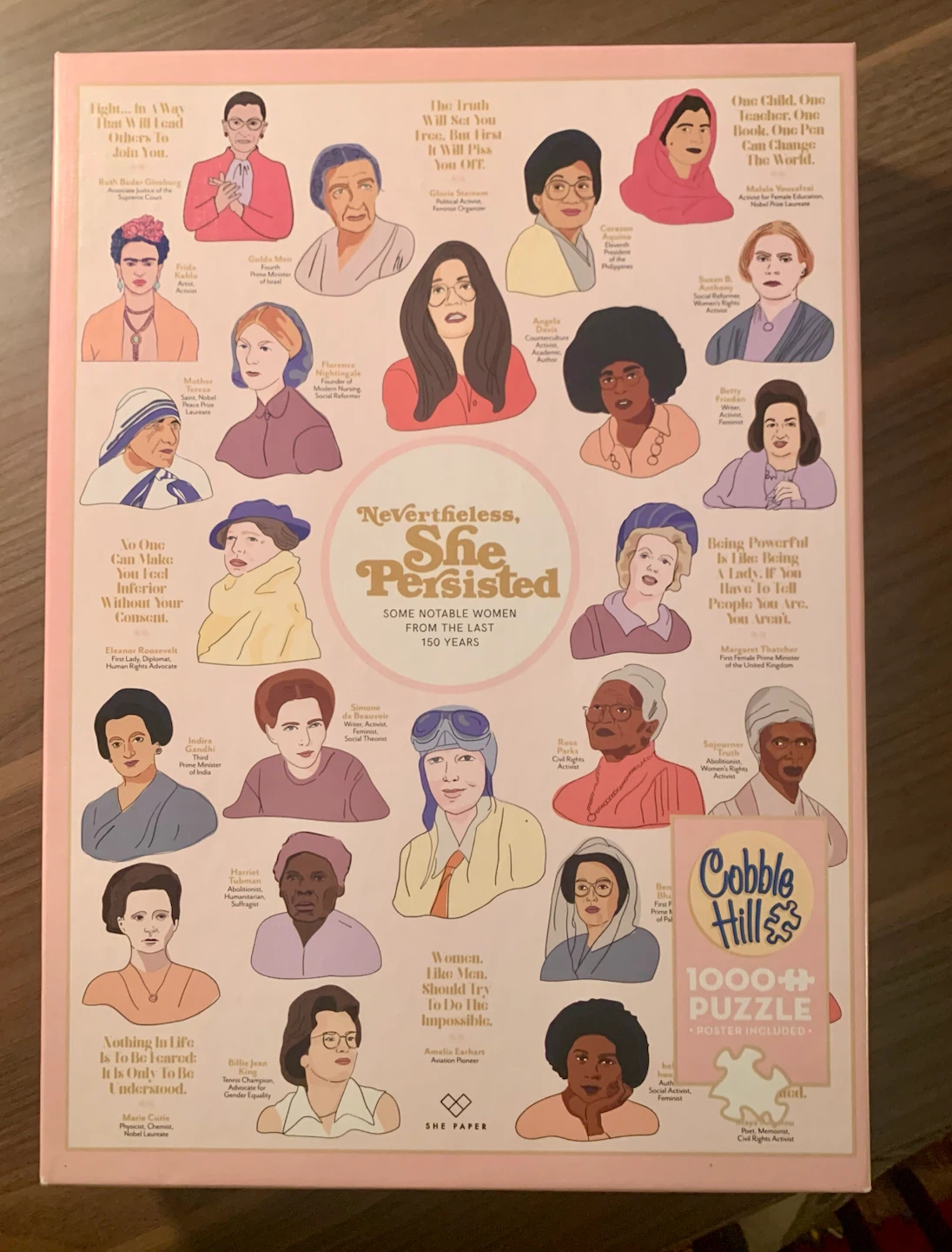 Cobble Hill "Nevertheless, She Persisted" 1000 Piece Puzzle
