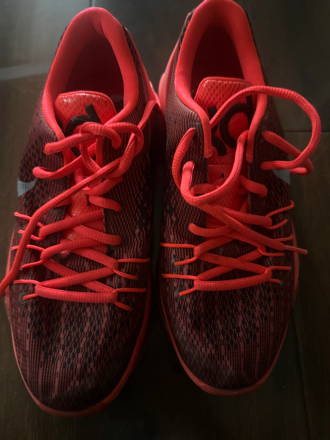 Nike KD 8 Basketball Shoes Red Black - photo 2