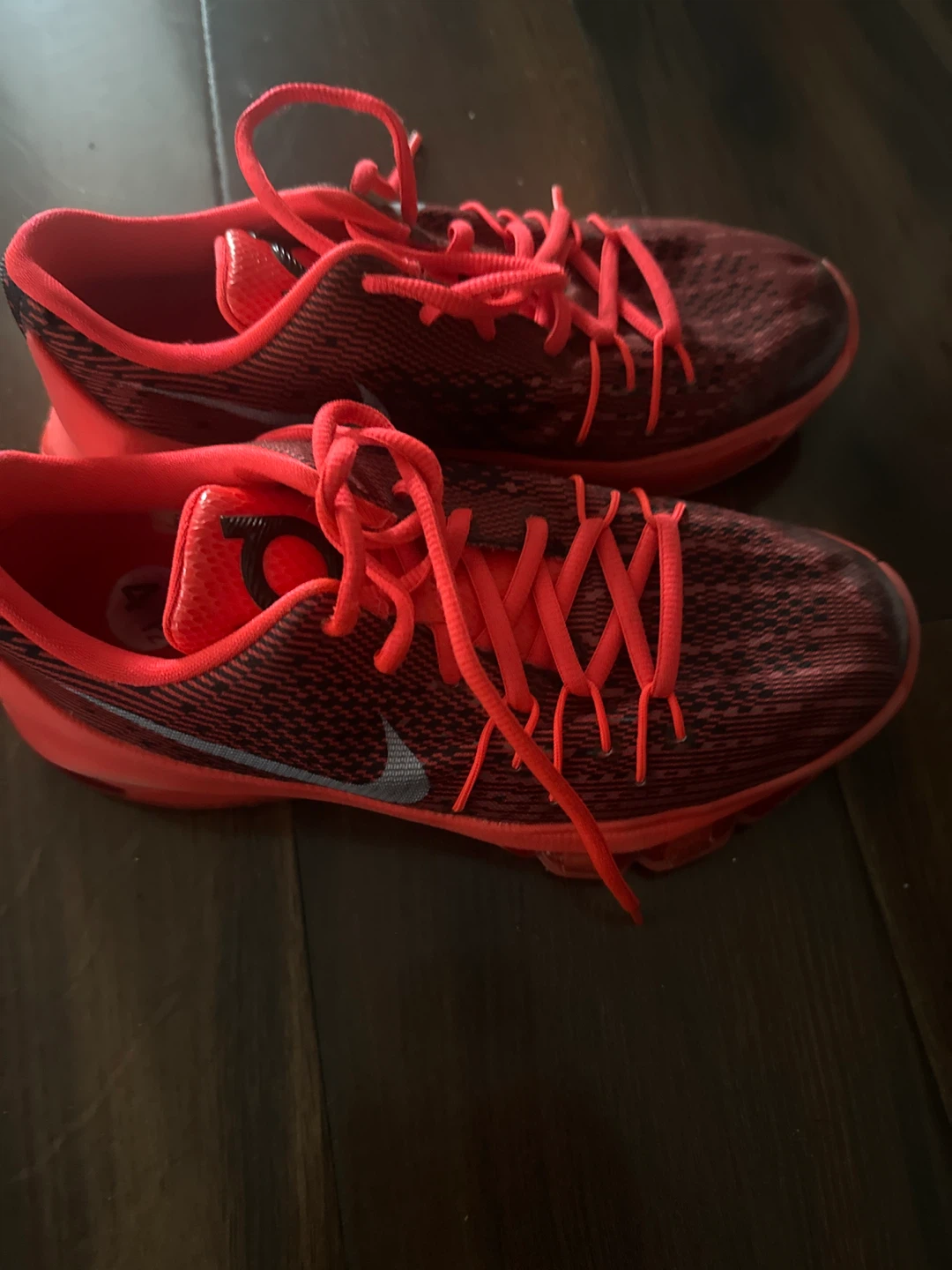 Nike KD 8 Basketball Shoes Red Black - photo 4