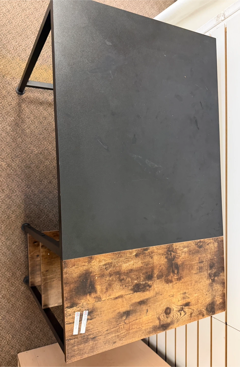 Industrial Style Desk with Shelving