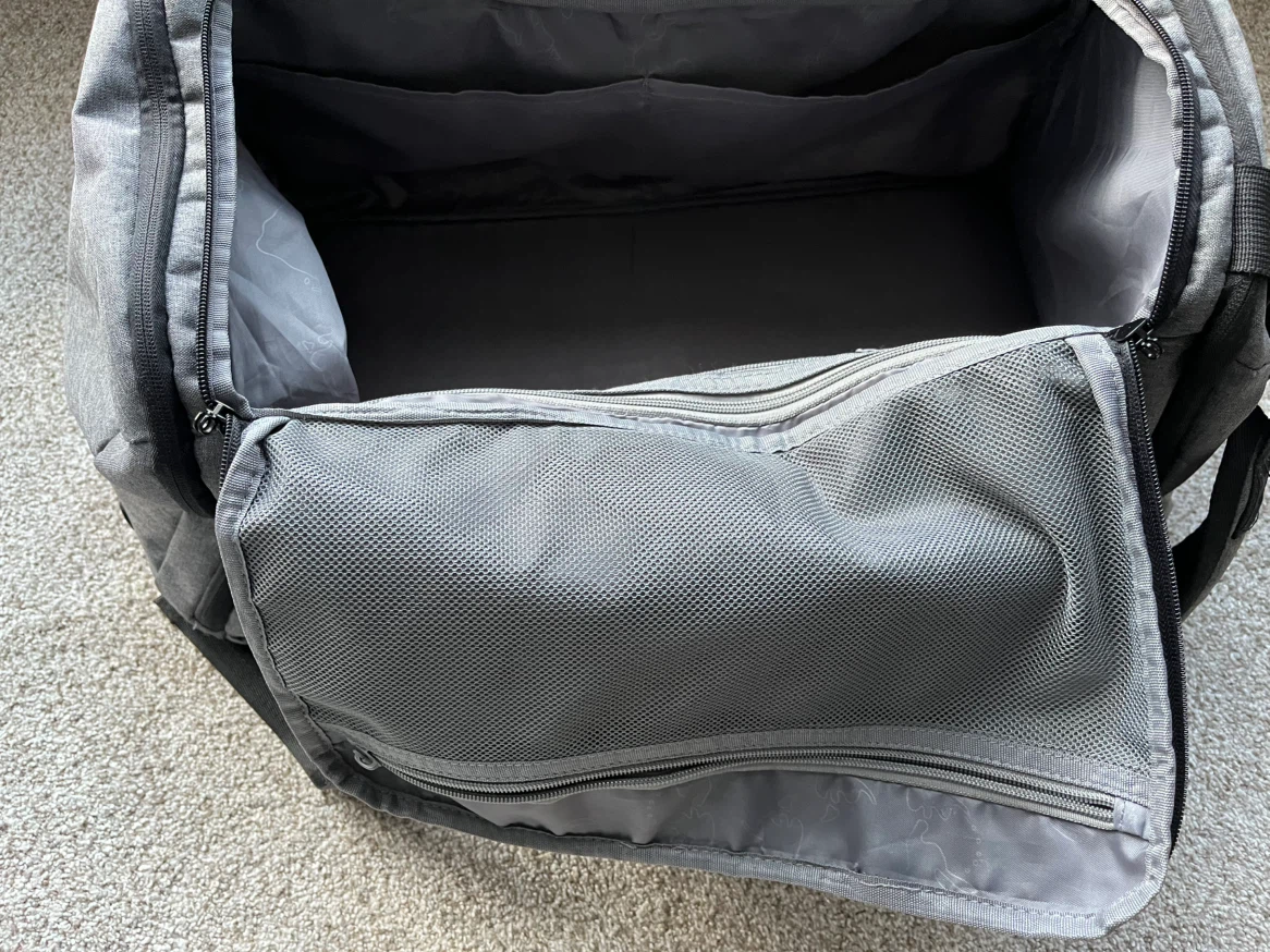 Grey Duffle Bag with Multiple Compartments - photo 5