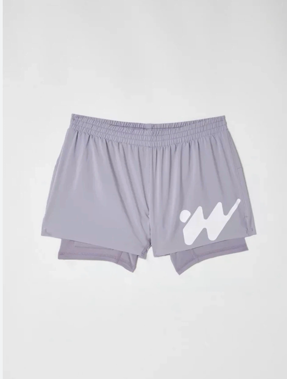 NWOT High Perf Running Shorts - Grey Purple