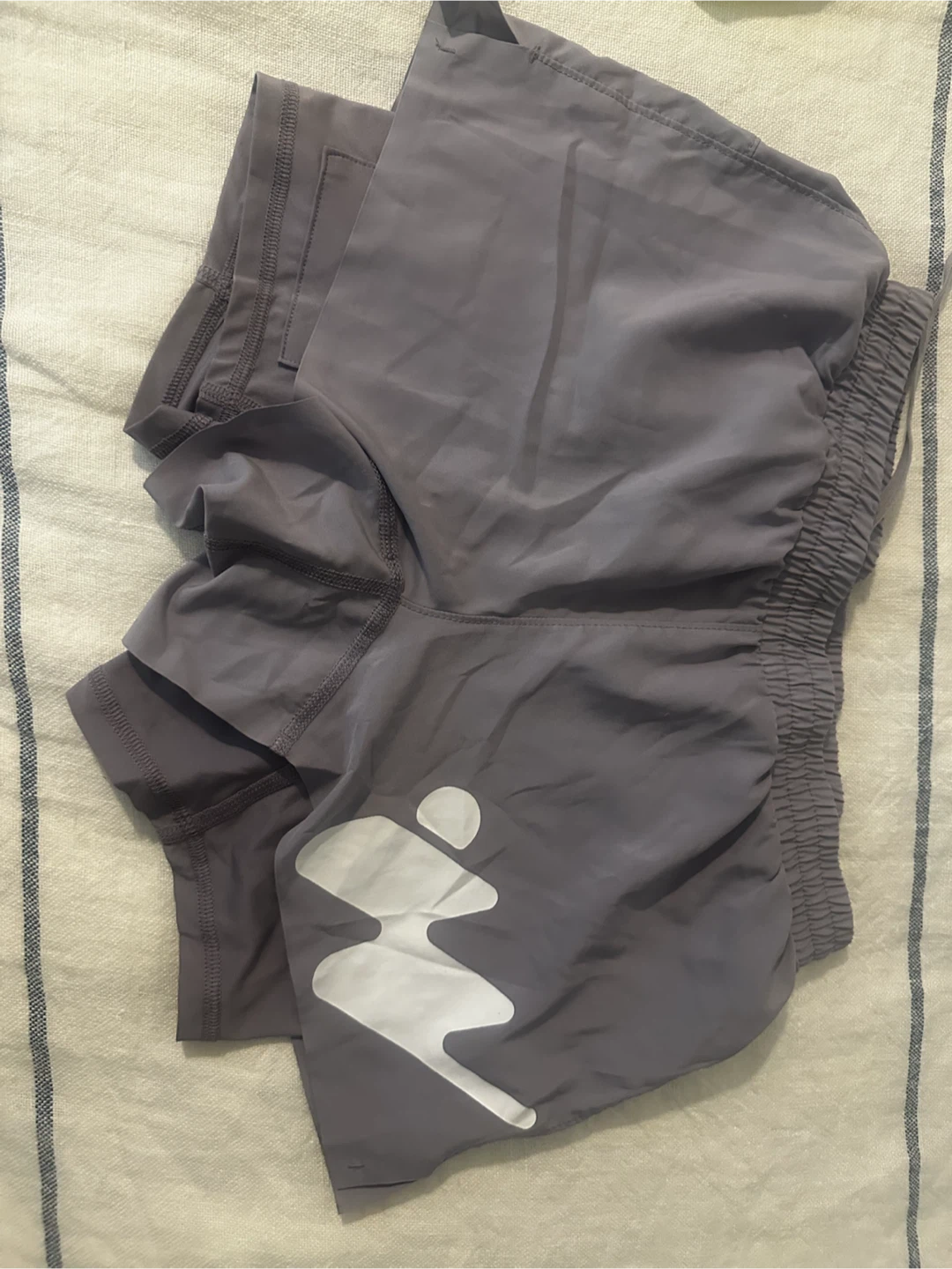 NWOT High Perf Running Shorts - Grey Purple - photo 2