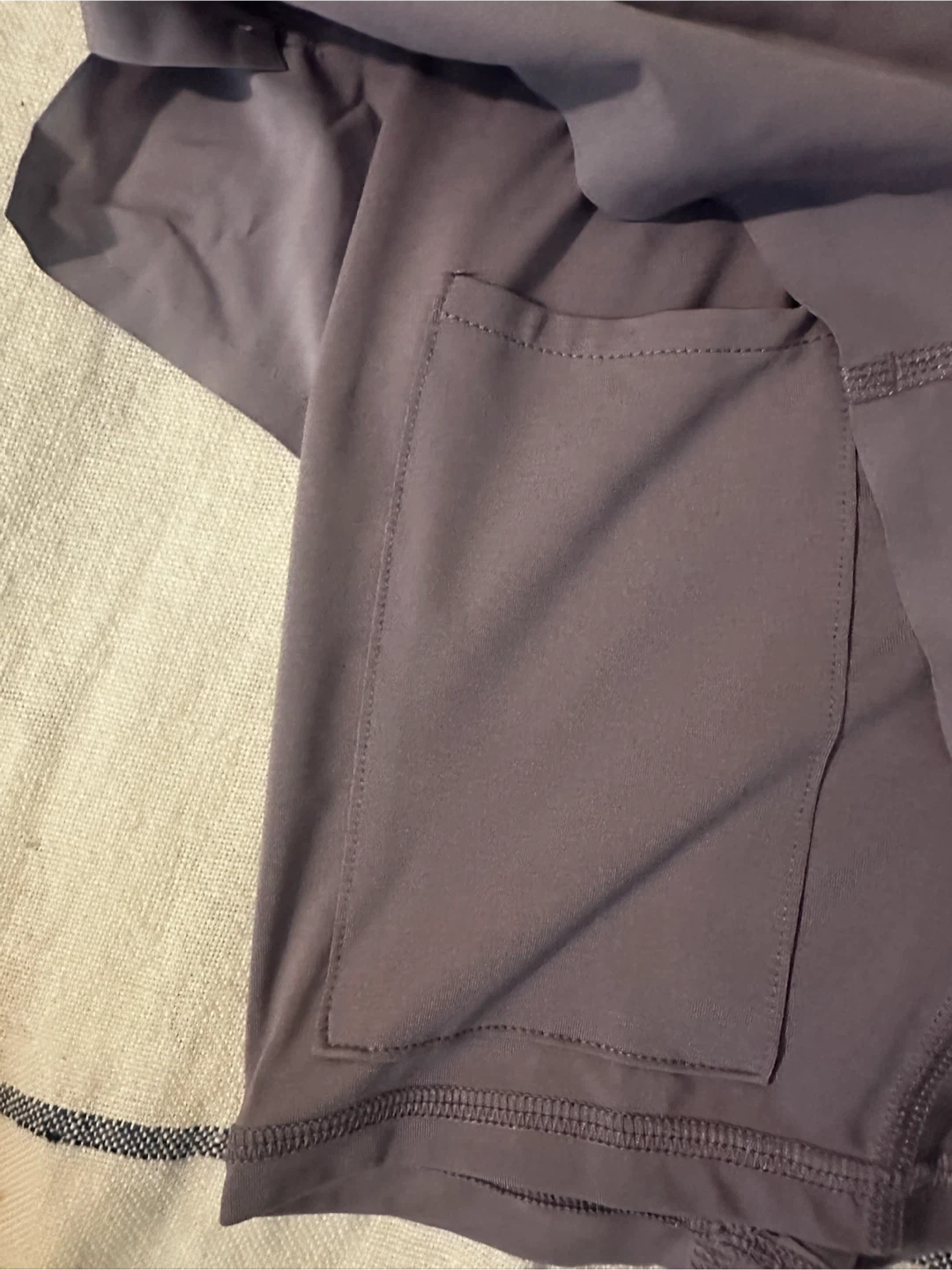 NWOT High Perf Running Shorts - Grey Purple - photo 3