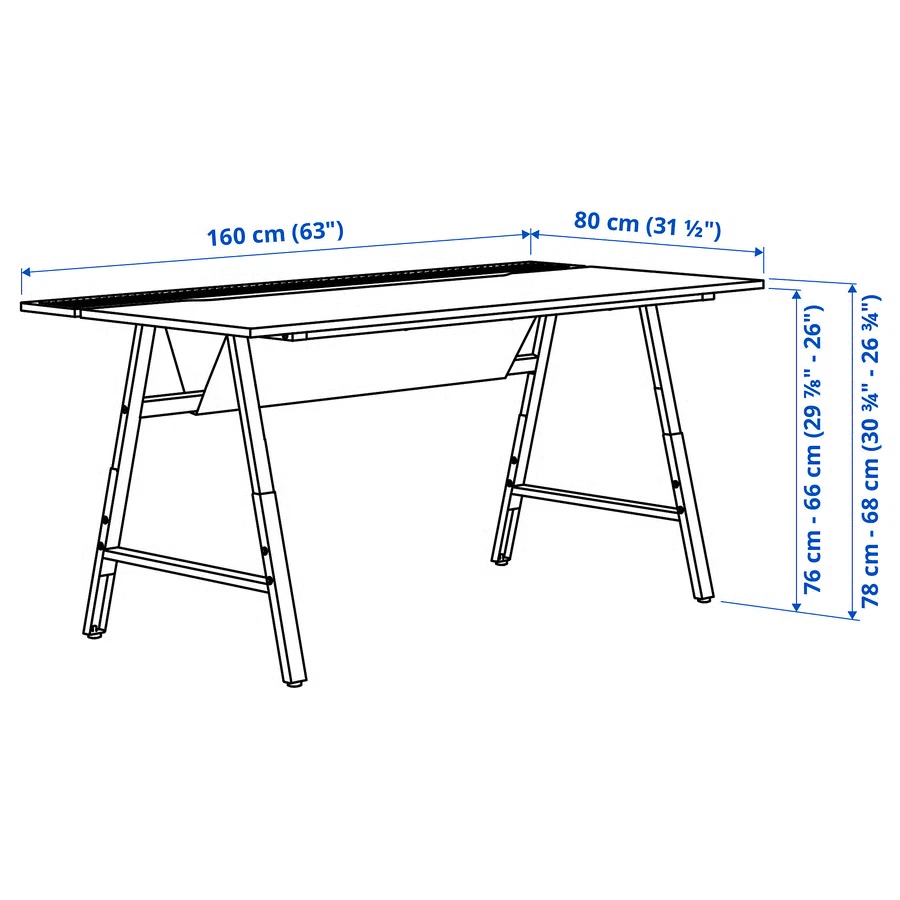Adjustable Height gaming Table Desk - photo 2