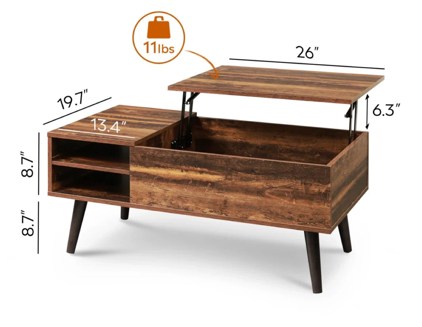 Eoghan Lift-Top Coffee Table with Storage - photo 2