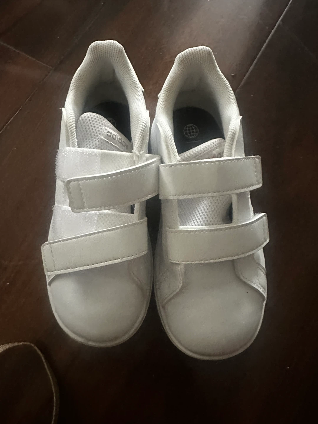 Adidas White Velcro Sneakers - Kids Size 10K