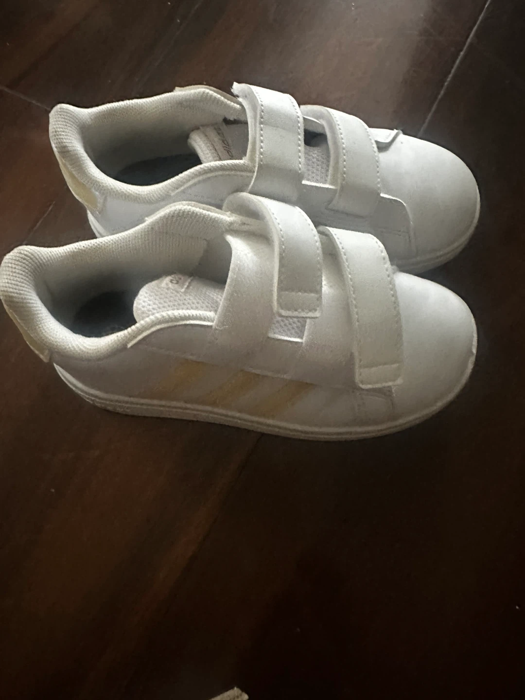 Adidas White Velcro Sneakers - Kids Size 10K - photo 2
