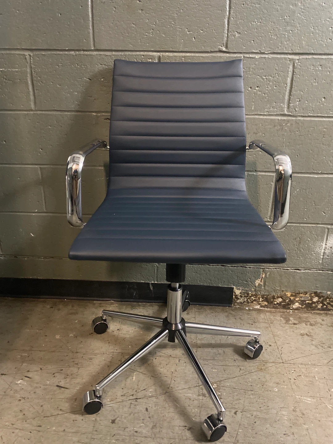 Office Chair with Chrome Accents