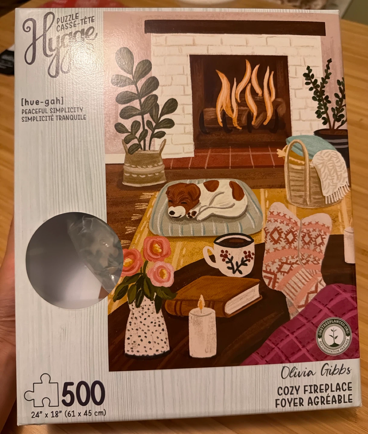 Hygge Cozy Fireplace 500 Piece Puzzle