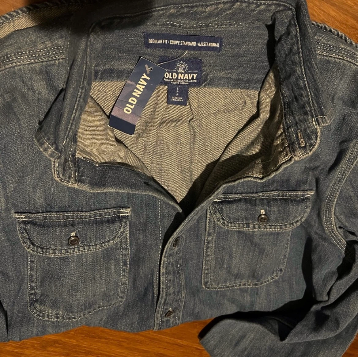Old Navy Classic Button-Down Jean Shirt - size Small - photo 4